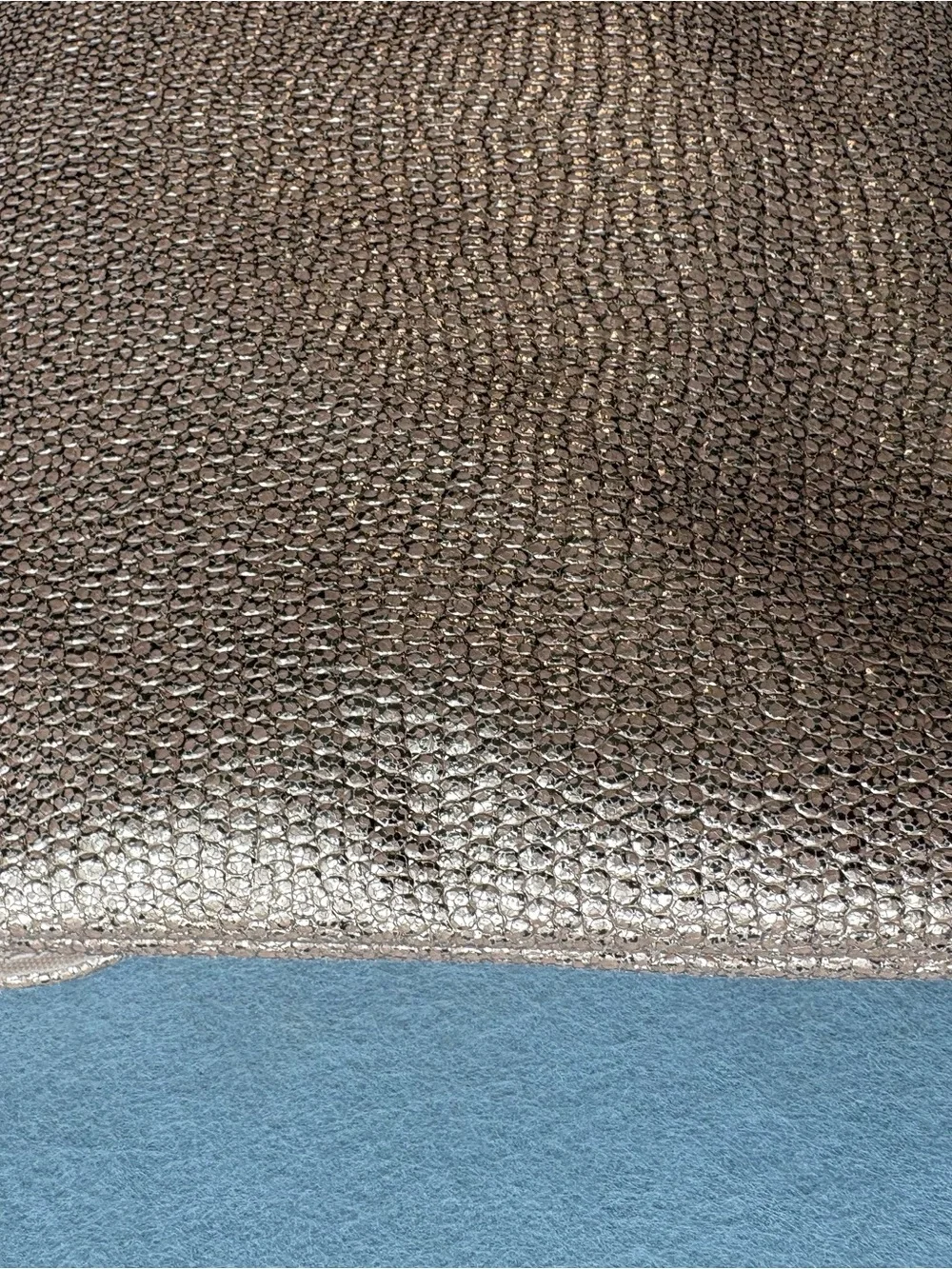 Style & Co Pink Blush Metallic Glittery Envelope Clutch Purse